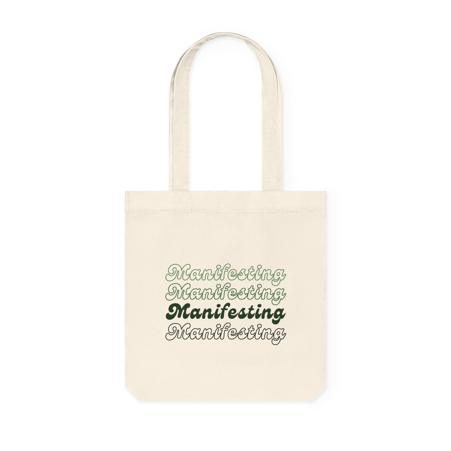 Manifesting Recycled Canvas Tote Bag 25" Handles
